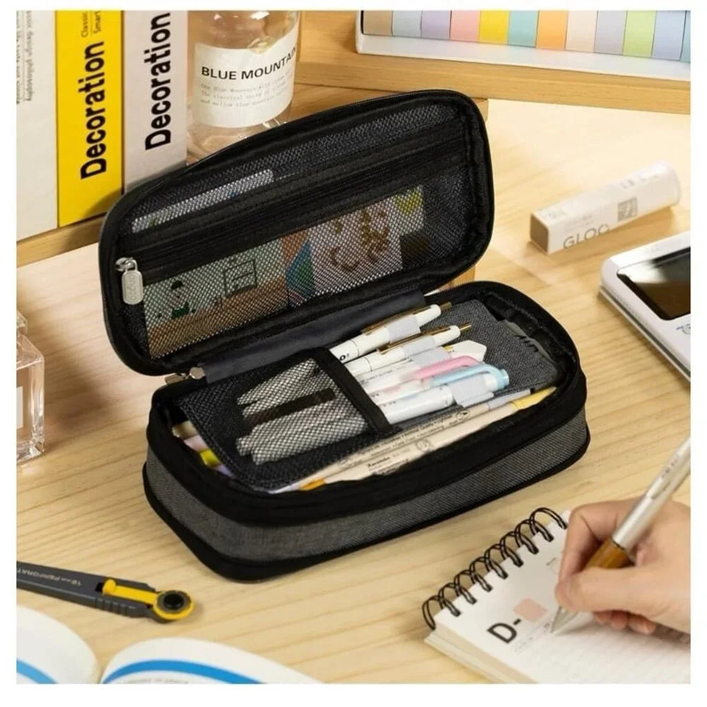 Angoo large capacity, pencil, and pen case.